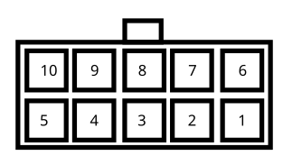Battery module connector pins
